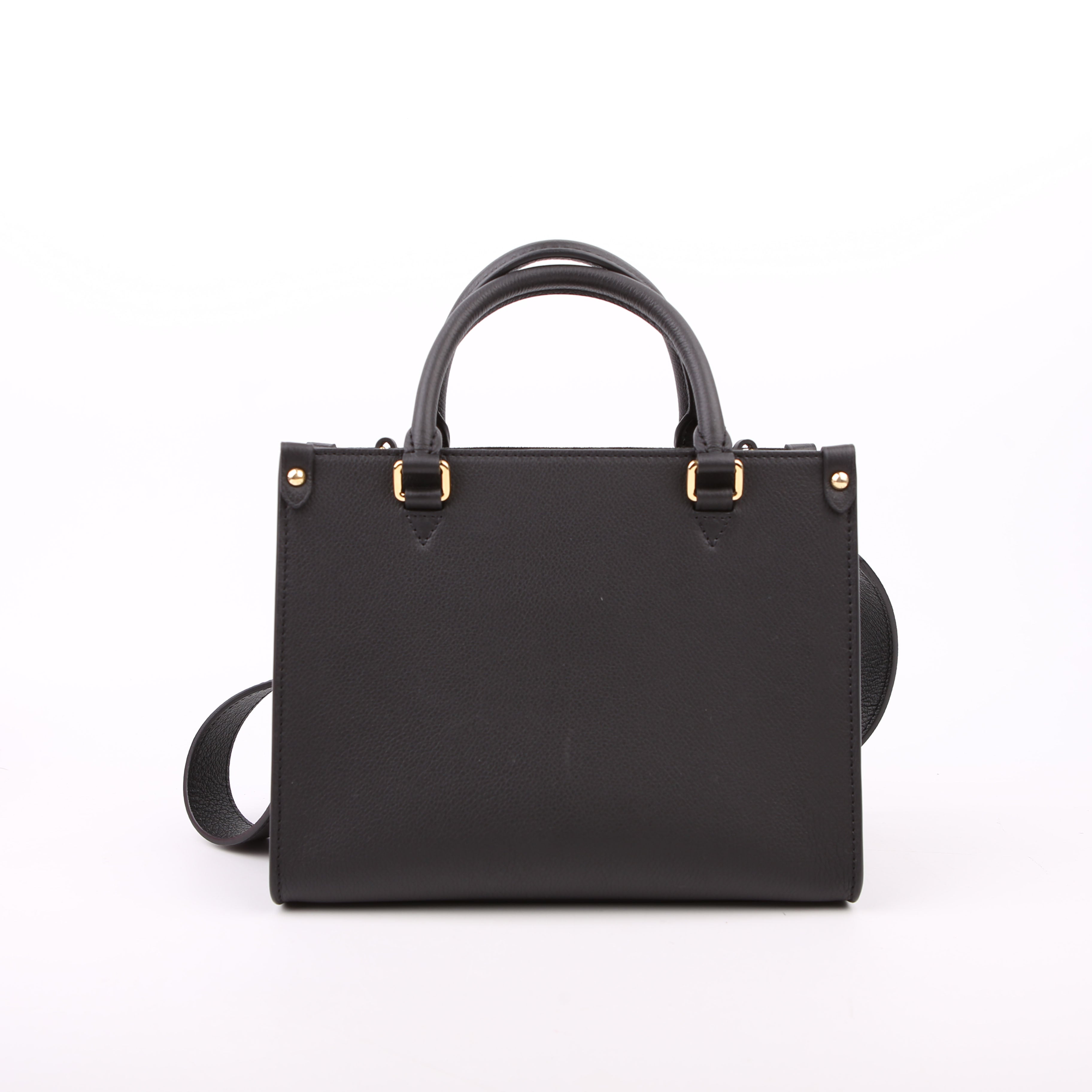 Louis Vuitton Lock & Go Tote Calfskin Black