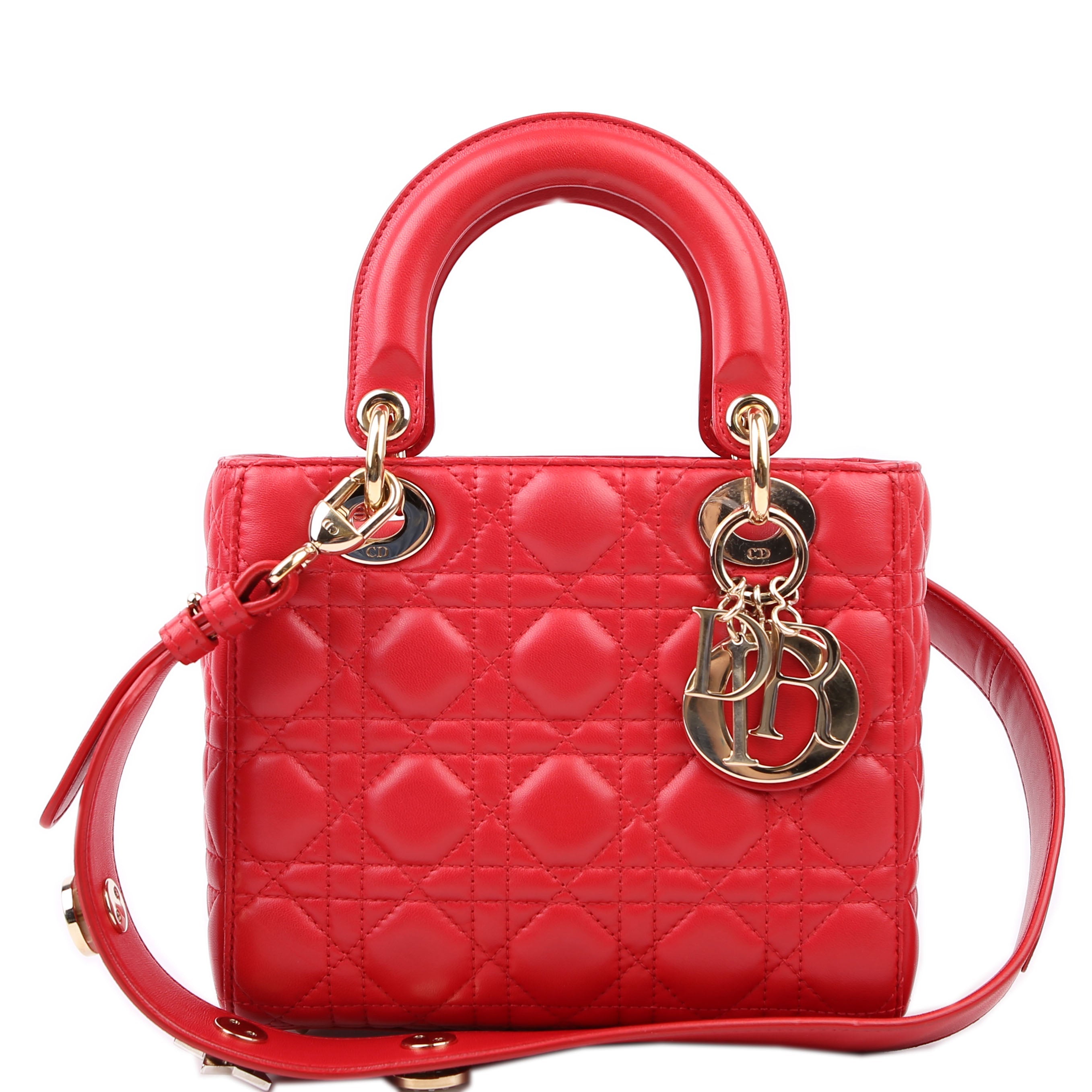 Christian Dior My Lady Dior Lucky Badges Red