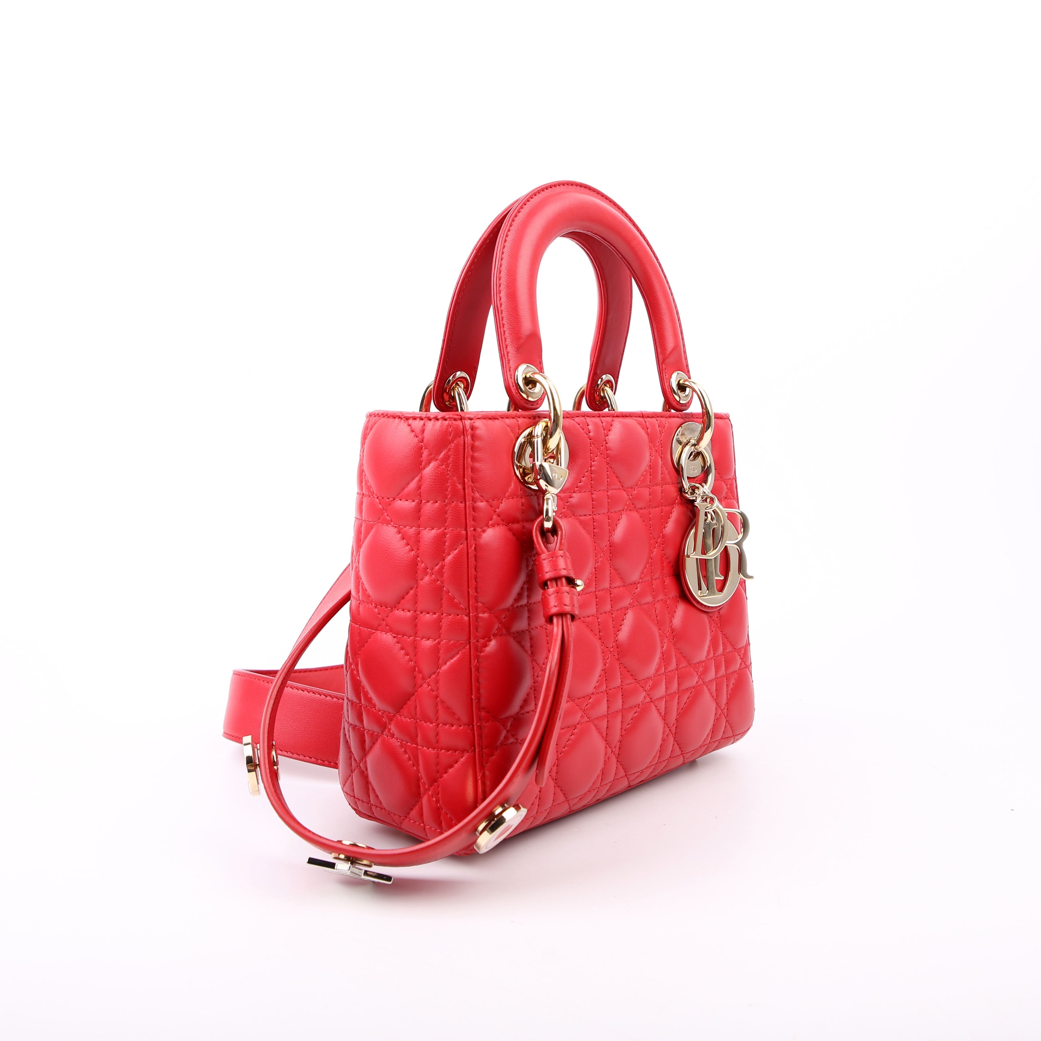 Christian Dior My Lady Dior Lucky Badges Red