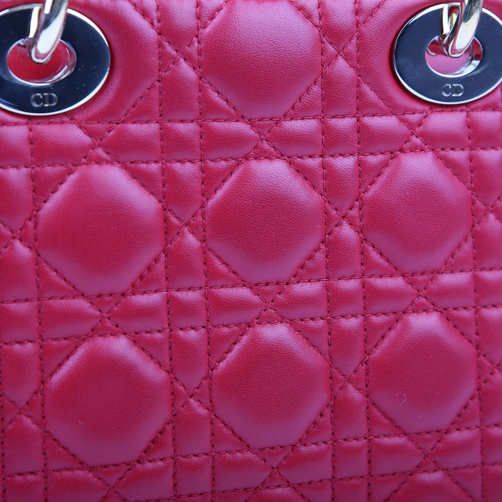 Christian Dior My Lady Dior Lucky Badges Red