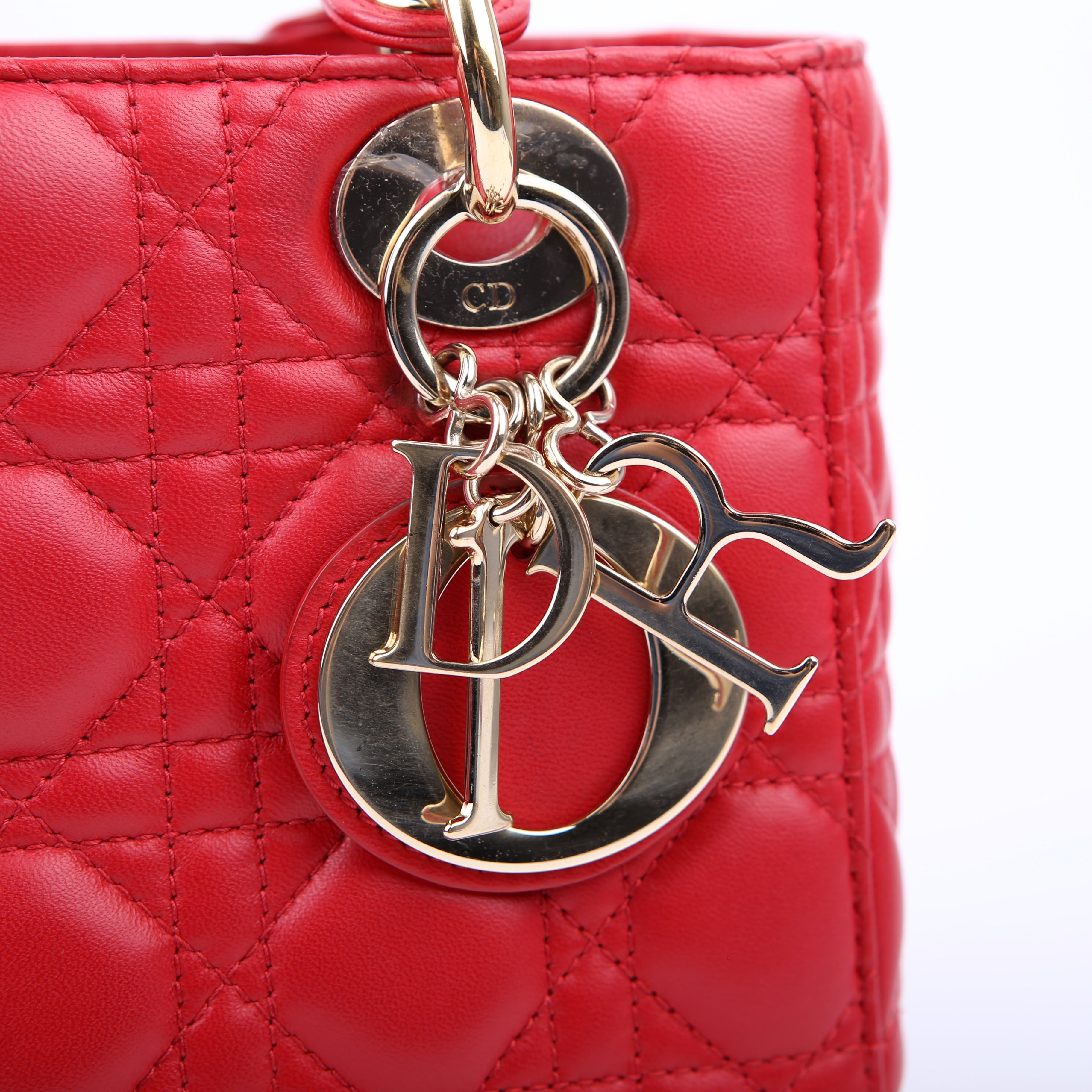 Christian Dior My Lady Dior Lucky Badges Red