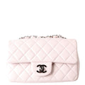Chanel Classic Flap Mini Rectangle Lambskin RFID Pink