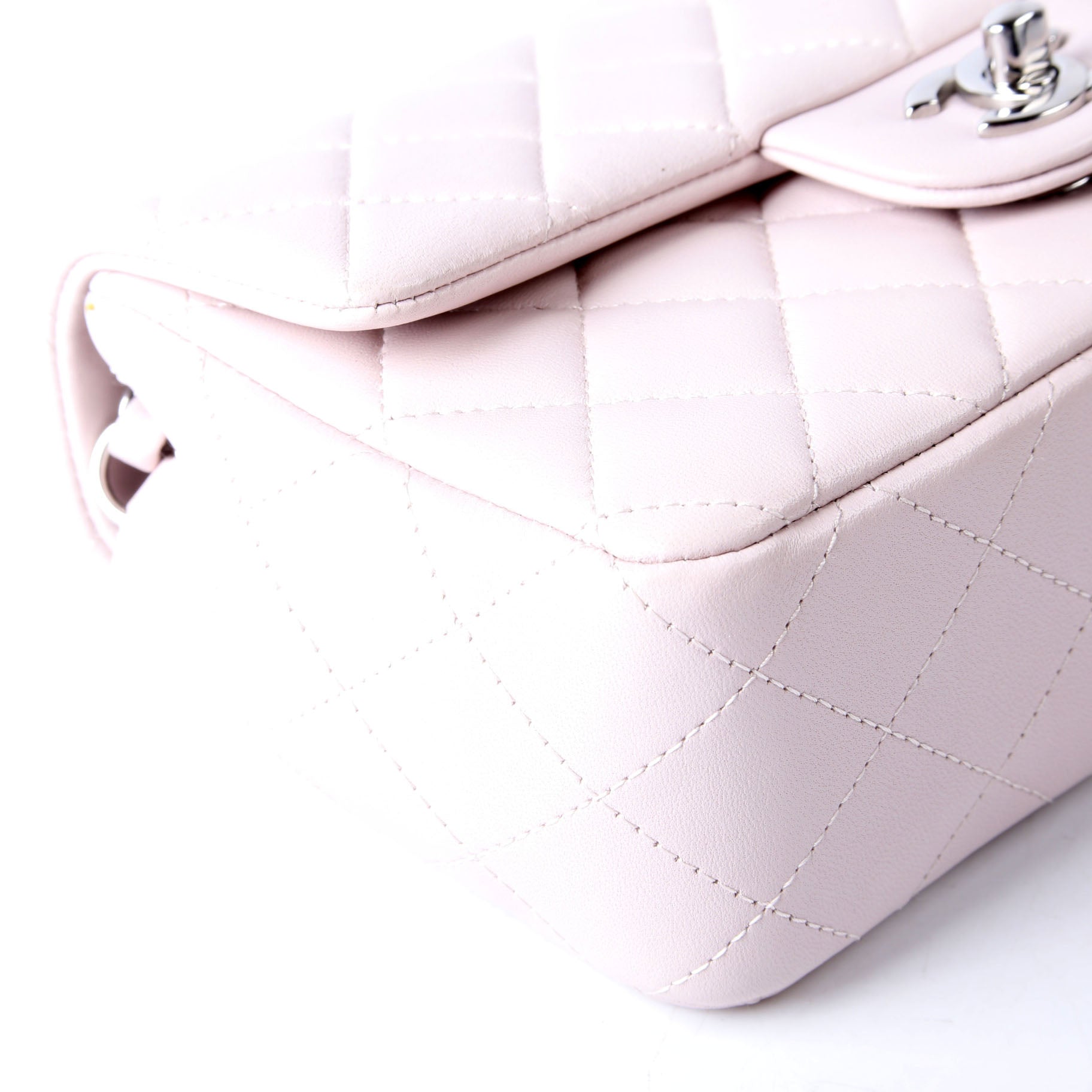 Chanel Classic Flap Mini Rectangle Lambskin RFID Pink
