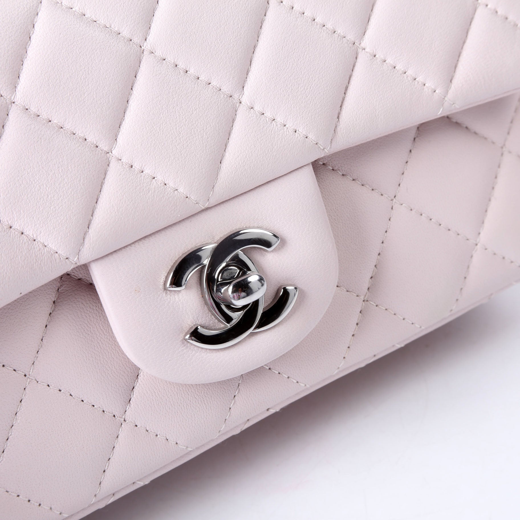 Chanel Classic Flap Mini Rectangle Lambskin RFID Pink