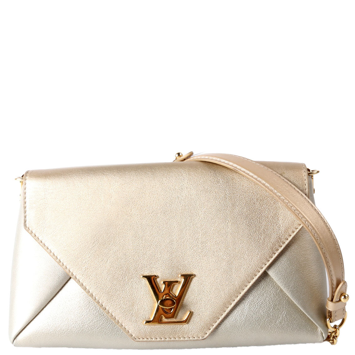 Louis Vuitton Love Note Chain Clutch Calfskin Gold