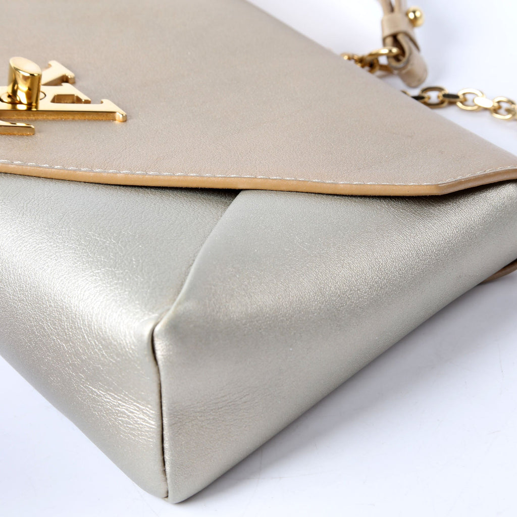 Louis Vuitton Love Note Chain Clutch Calfskin Gold