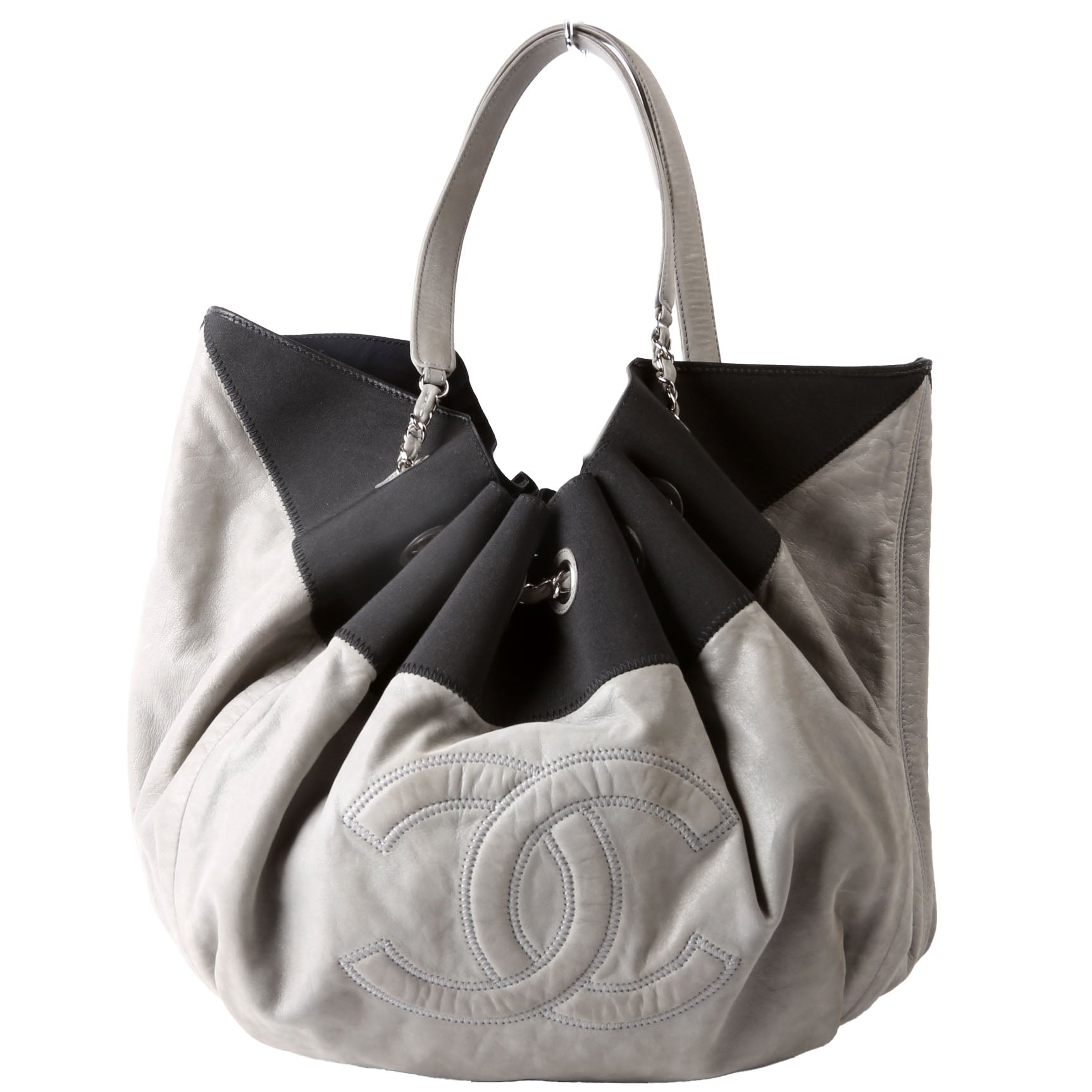 Chanel Stretch Spirit Cabas Large 13M Black/Gray