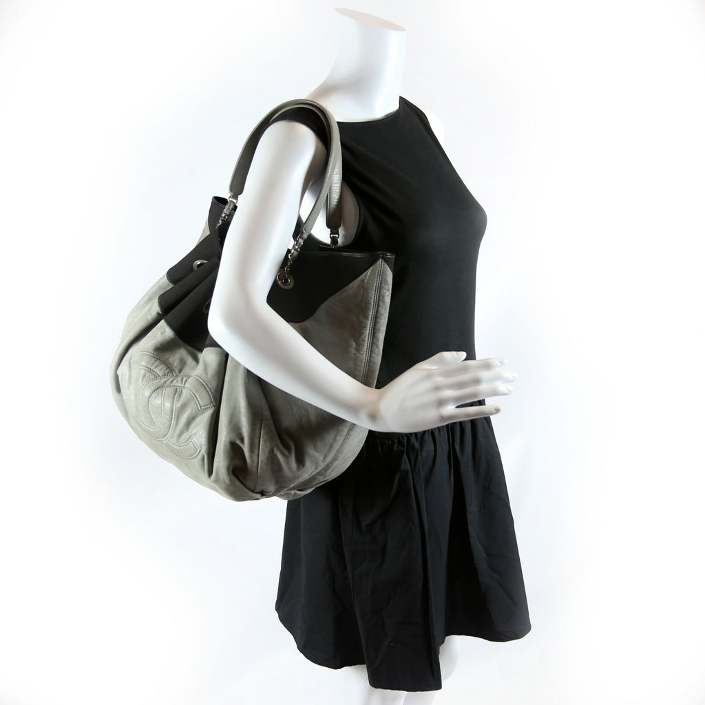 Chanel Stretch Spirit Cabas Large 13M Black/Gray