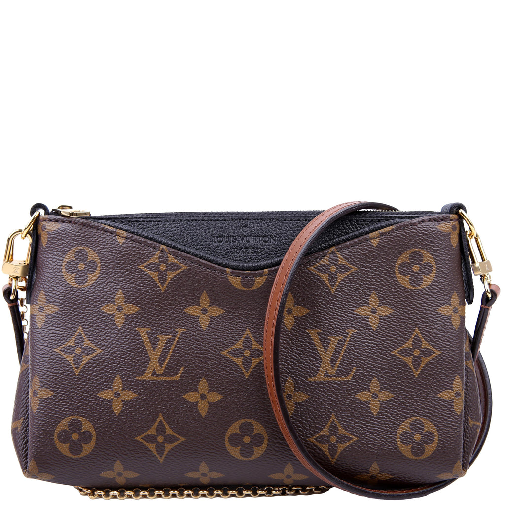 Louis Vuitton Pallas Clutch Monogram Black