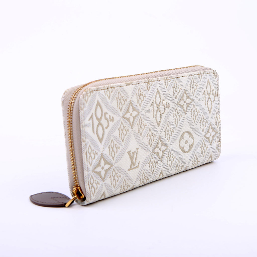 Louis Vuitton Zippy Wallet Since 1854 Jacquard White/Grey