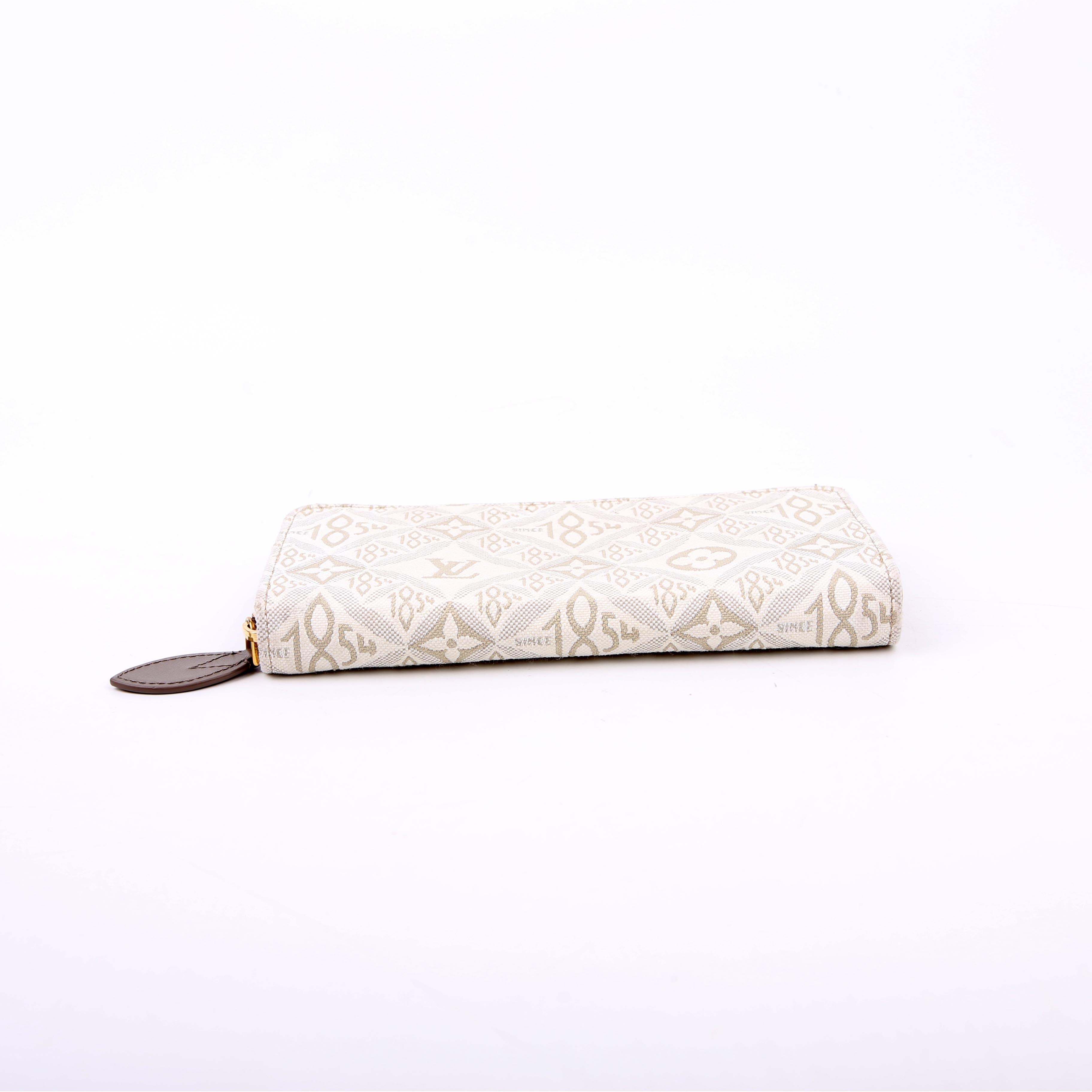 Louis Vuitton Zippy Wallet Since 1854 Jacquard White/Grey