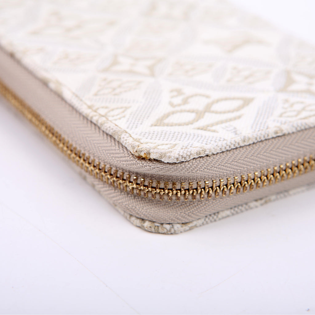 Louis Vuitton Zippy Wallet Since 1854 Jacquard White/Grey