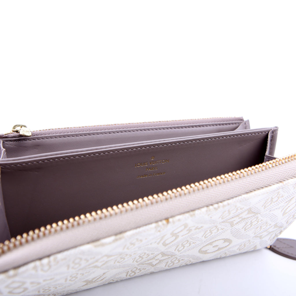 Louis Vuitton Zippy Wallet Since 1854 Jacquard White/Grey