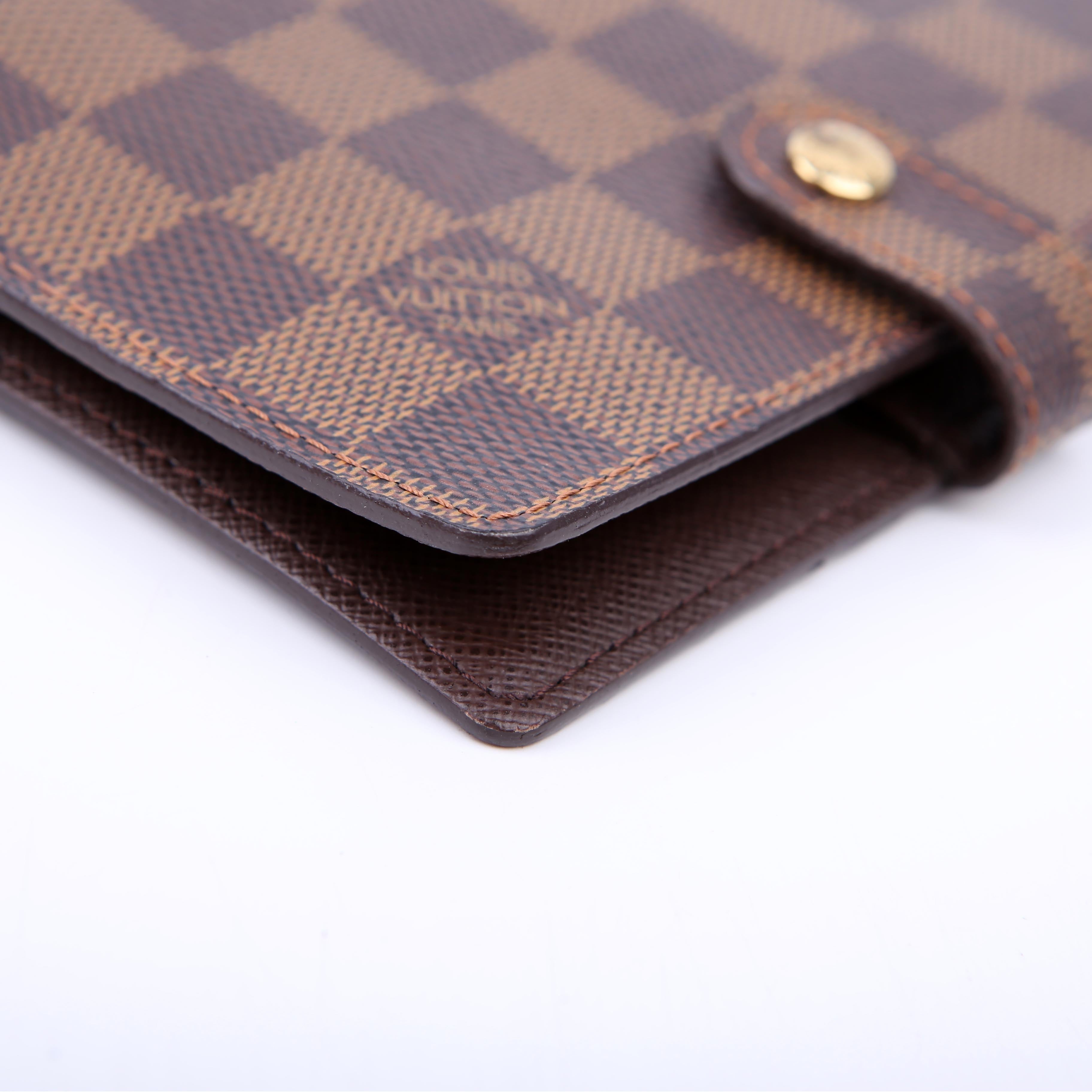 Louis Vuitton Agenda Small Ring Damier Ebene