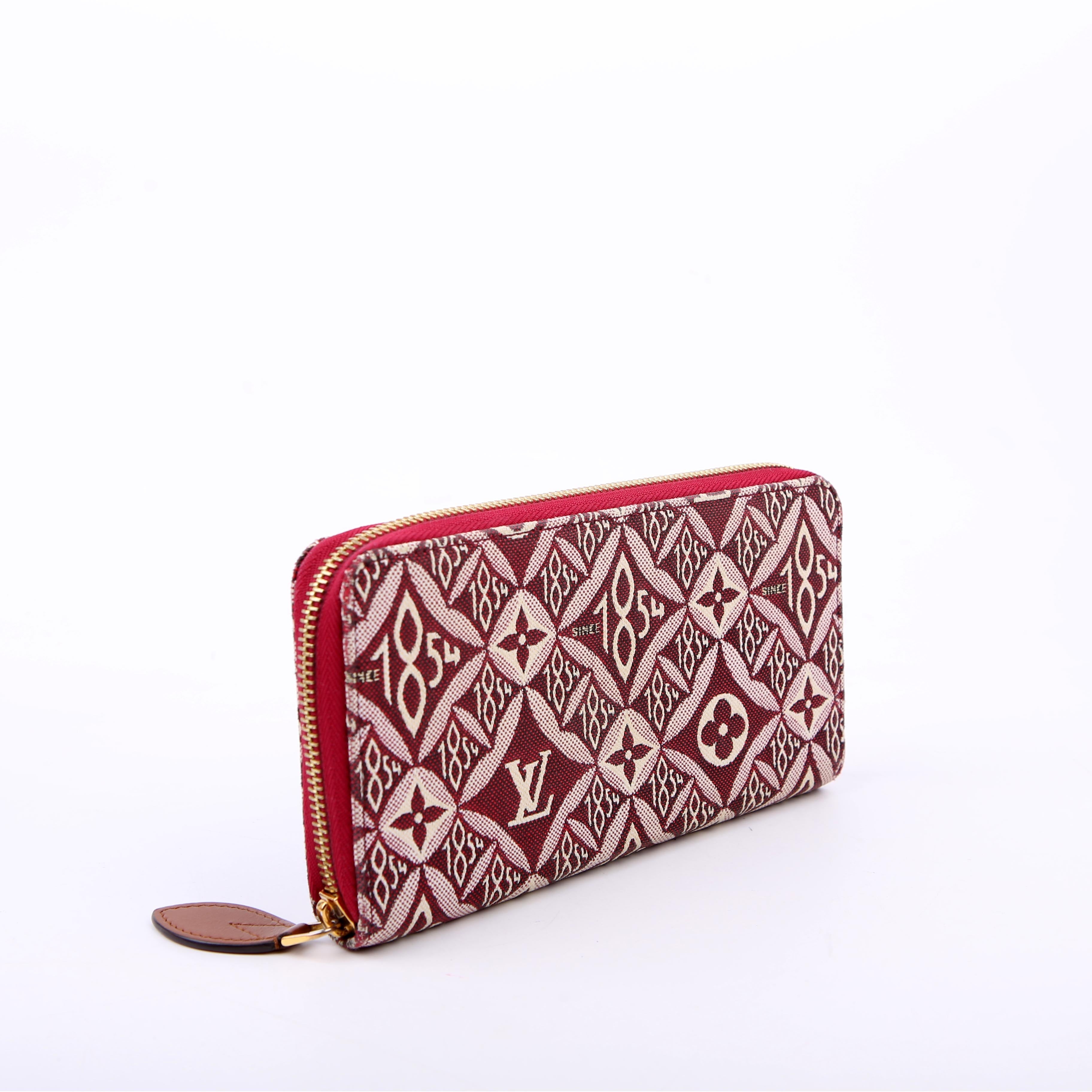 Louis Vuitton Zippy Wallet Since 1854 Jacquard Burgundy