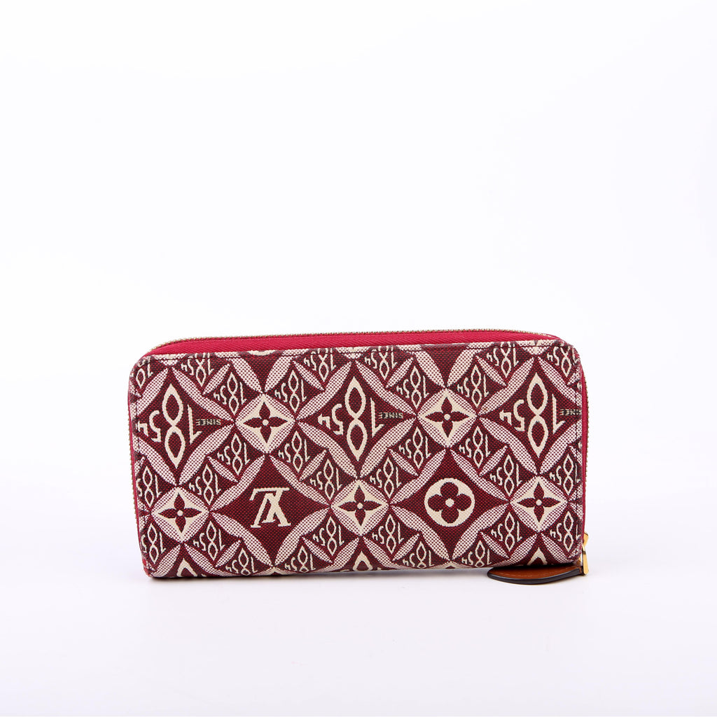 Louis Vuitton Zippy Wallet Since 1854 Jacquard Burgundy
