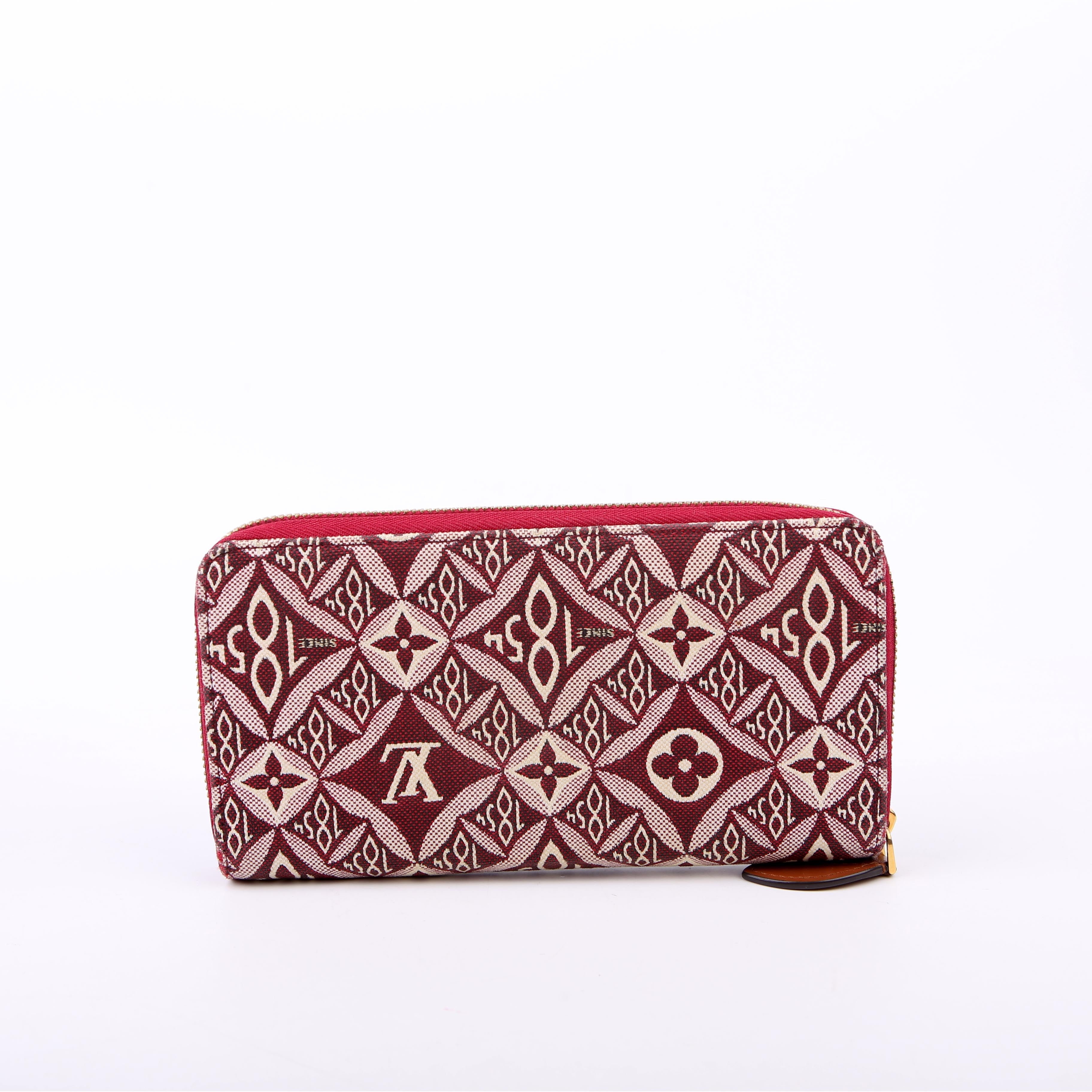 Louis Vuitton Zippy Wallet Since 1854 Jacquard Burgundy