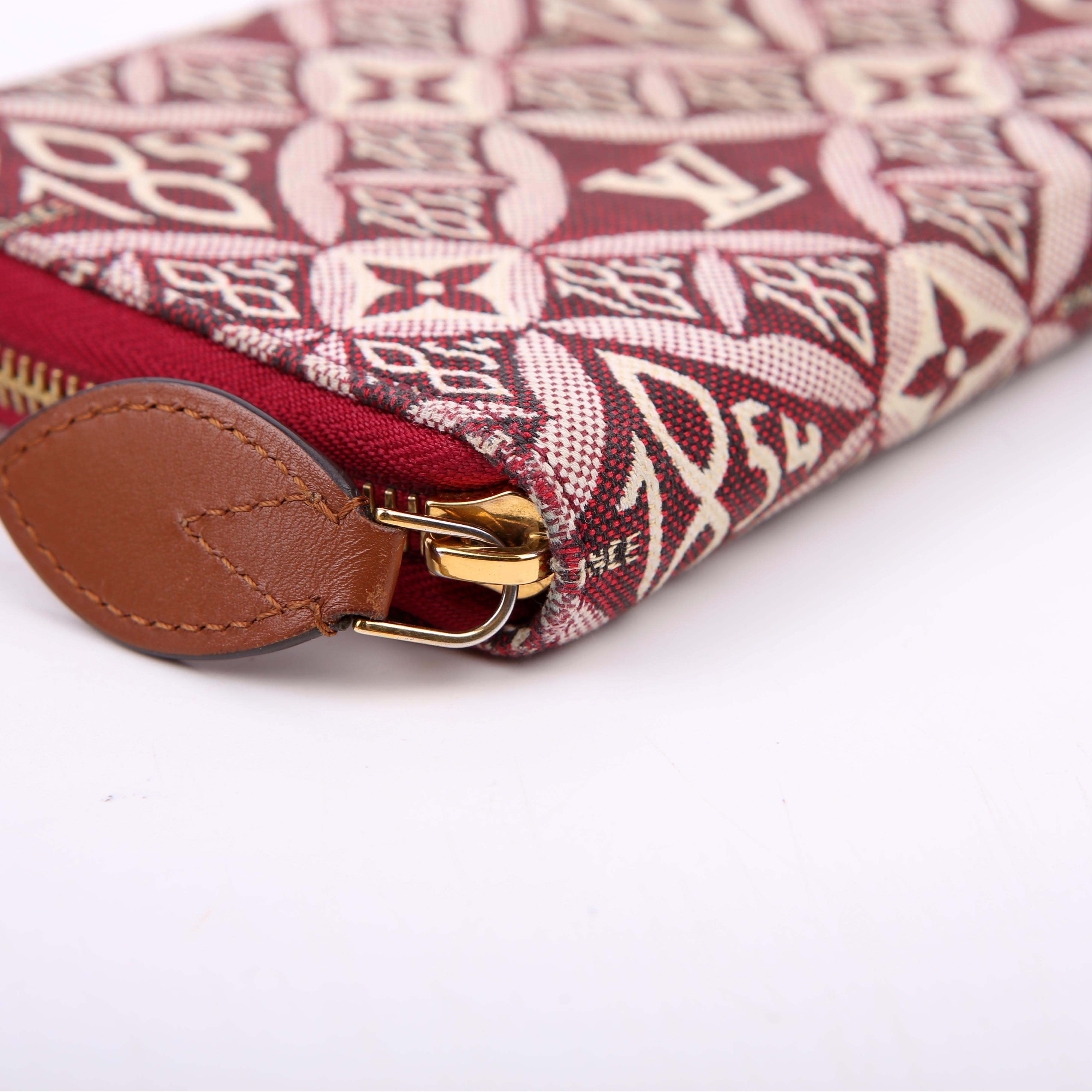 Louis Vuitton Zippy Wallet Since 1854 Jacquard Burgundy