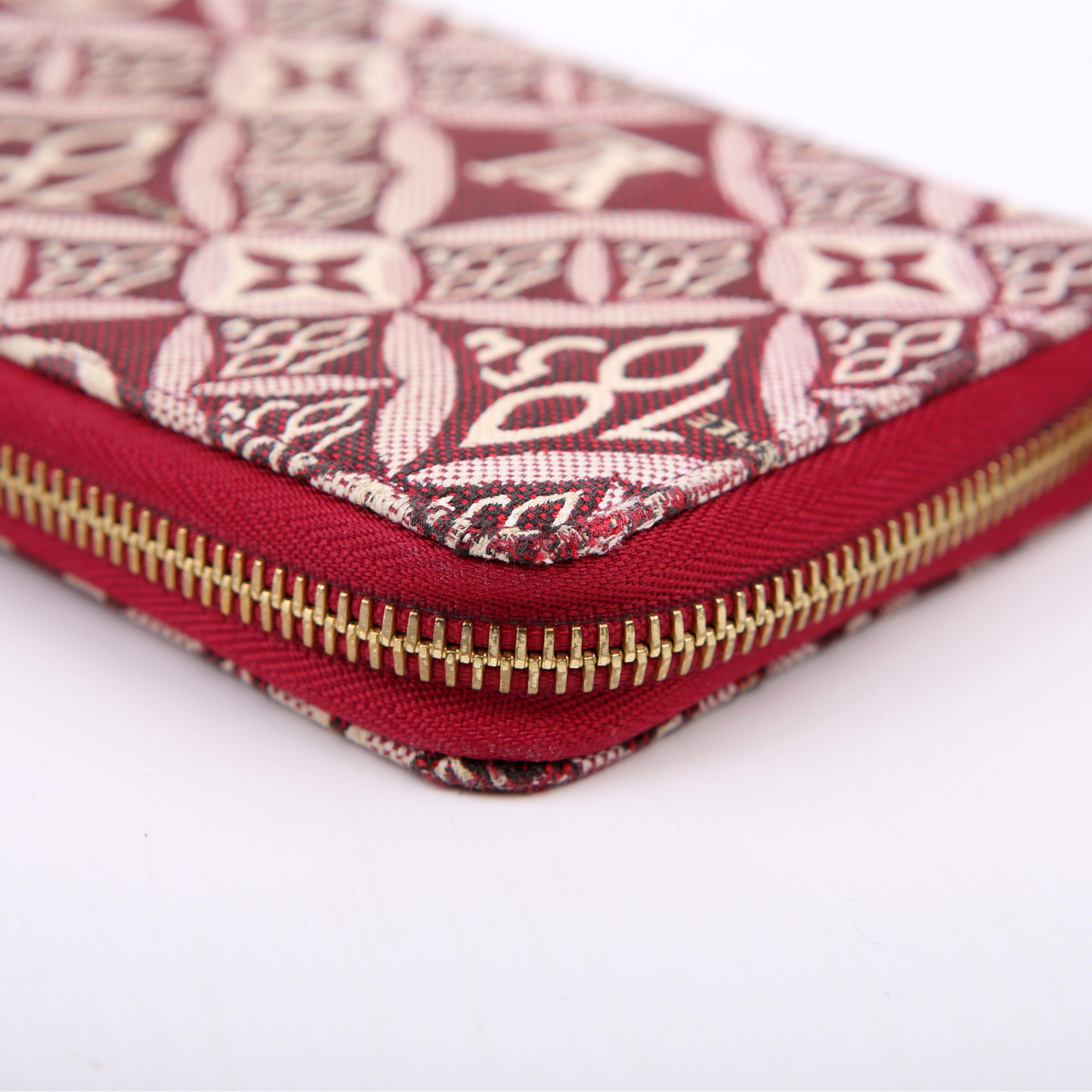 Louis Vuitton Zippy Wallet Since 1854 Jacquard Burgundy