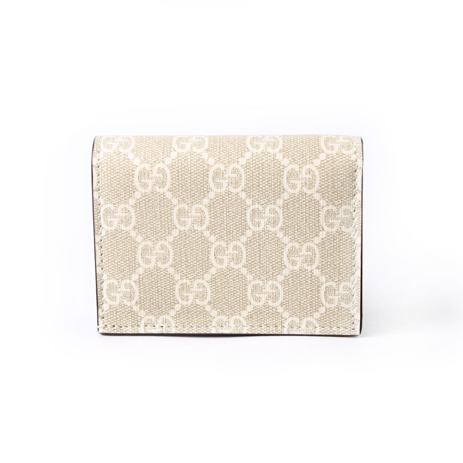 Gucci 658610 GG Supreme Marmont Card Case Beige
