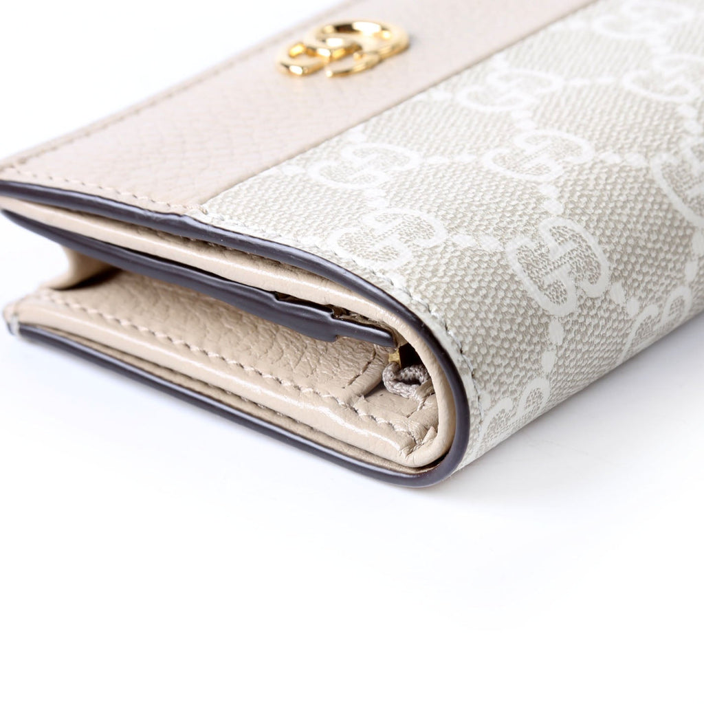Gucci 658610 GG Supreme Marmont Card Case Beige