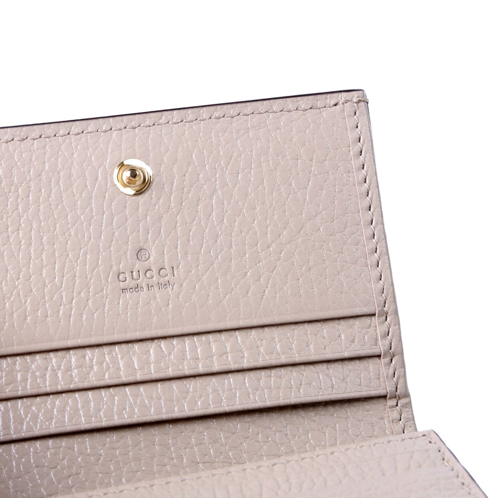 Gucci 658610 GG Supreme Marmont Card Case Beige