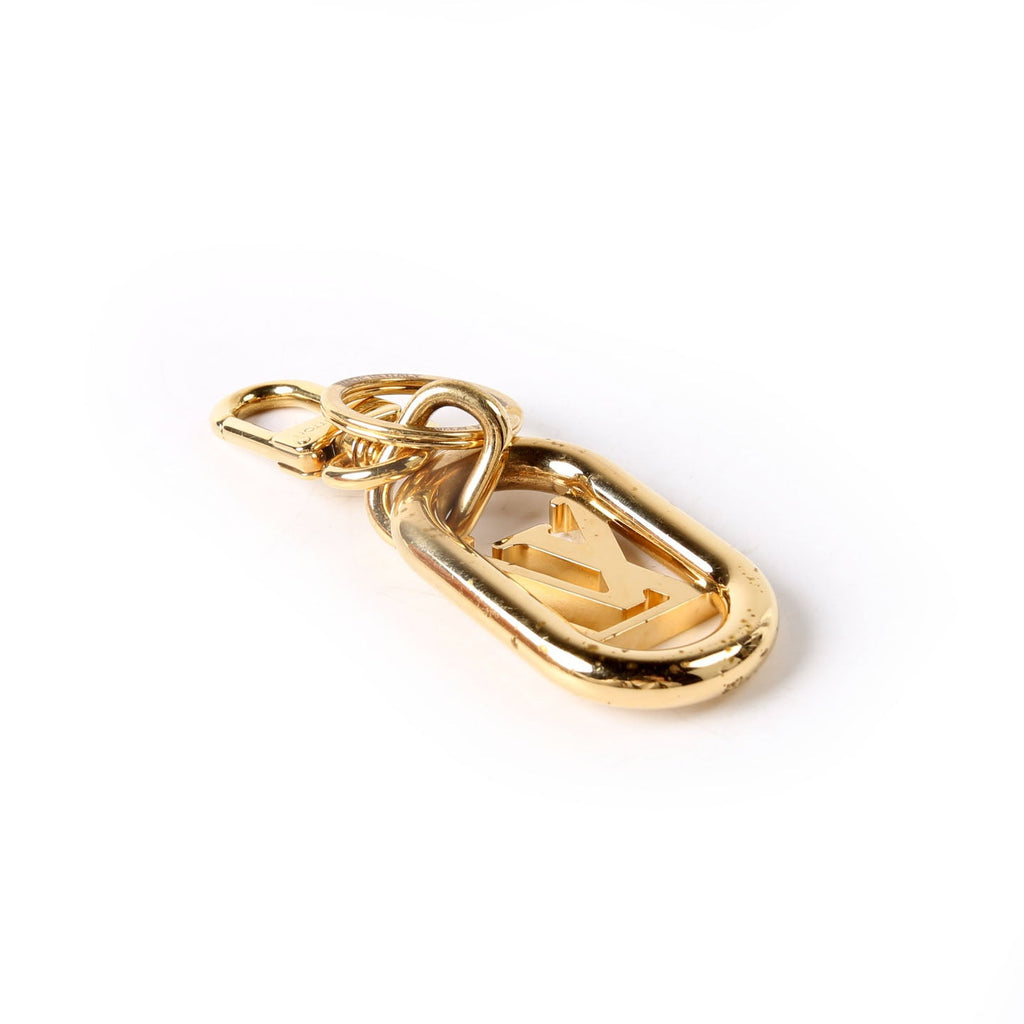 Louis Vuitton LV Link Key Holder Gold