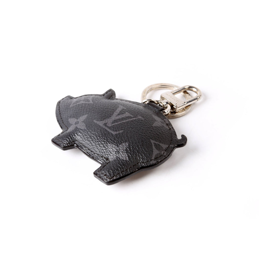 Louis Vuitton Pig Monogram Eclipse Bag Charm Black/Grey