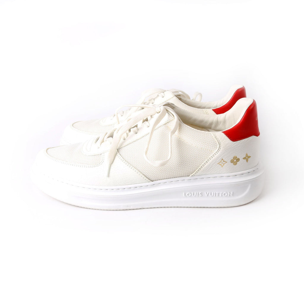 Louis Vuitton Beverly Hills Sneakers Size 41 (Mens 9.5) White/Red