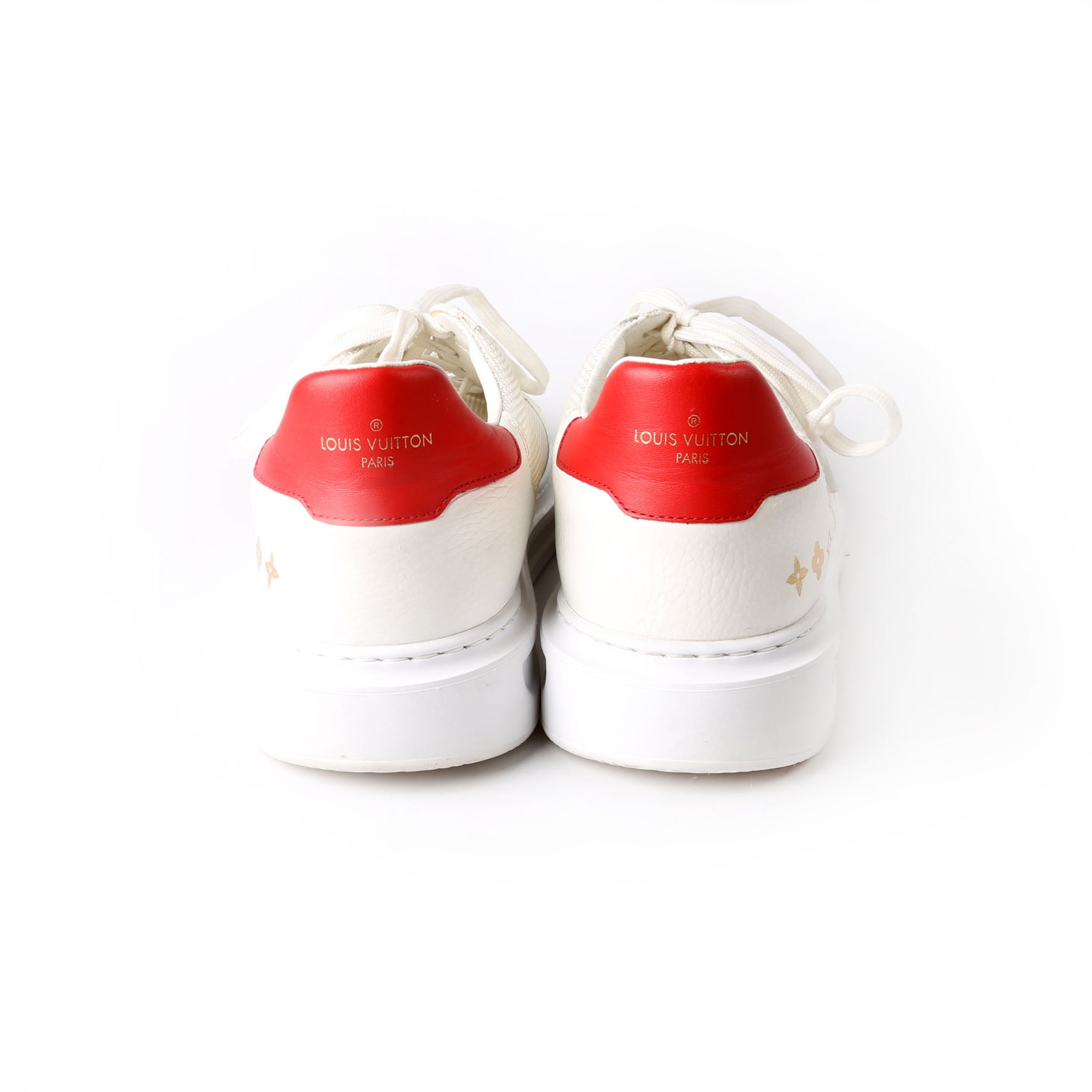 Louis Vuitton Beverly Hills Sneakers Size 41 (Mens 9.5) White/Red