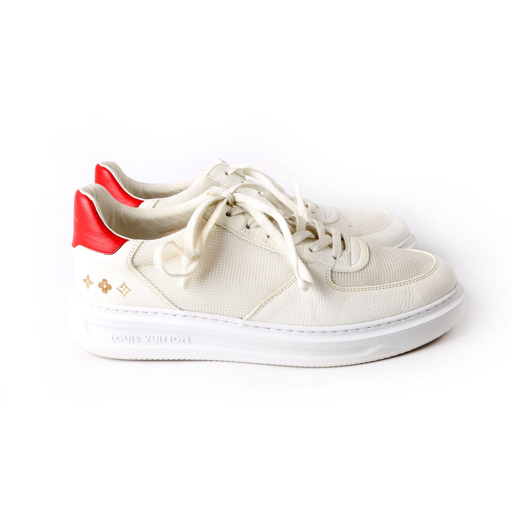 Louis Vuitton Beverly Hills Sneakers Size 41 (Mens 9.5) White/Red