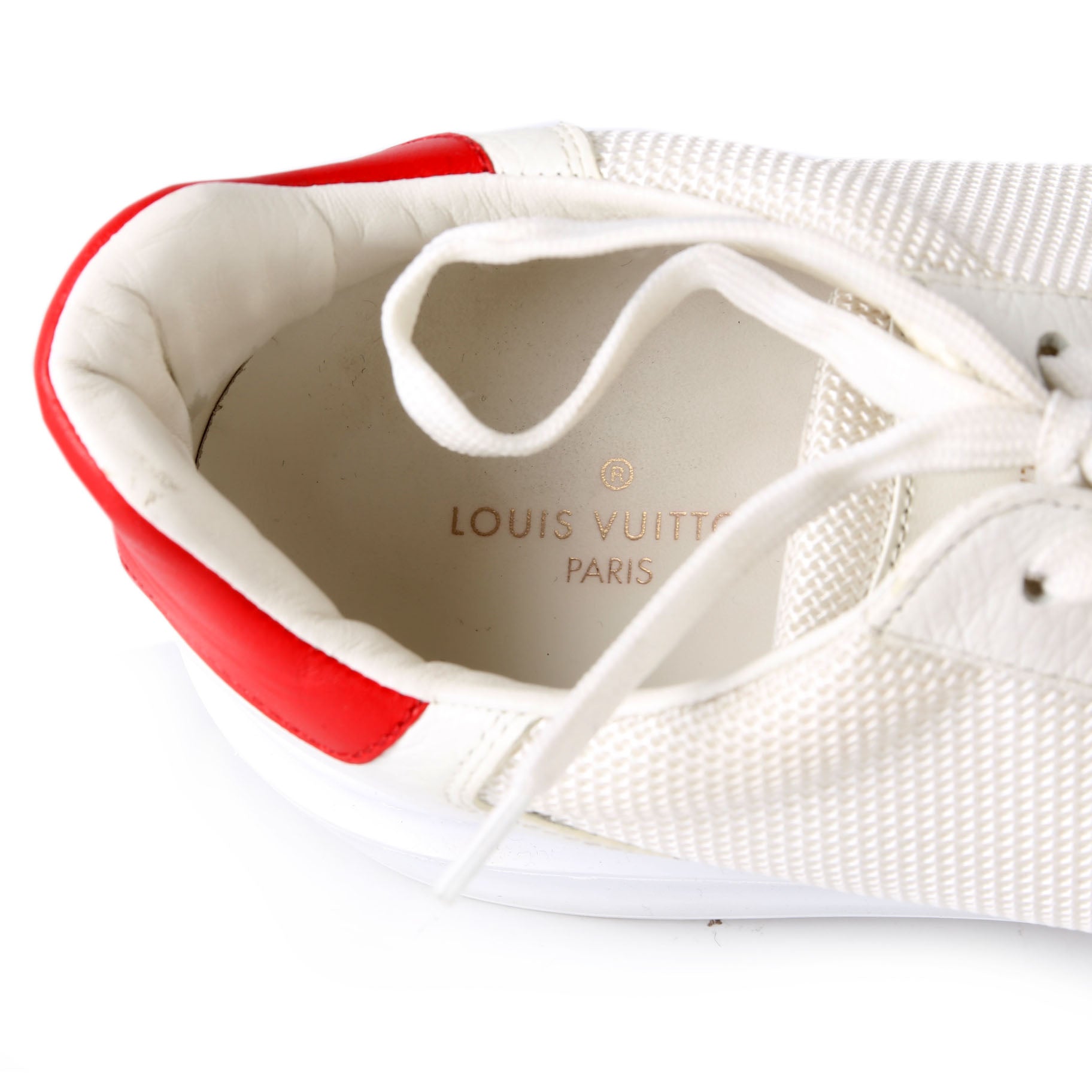 Louis Vuitton Beverly Hills Sneakers Size 41 (Mens 9.5) White/Red