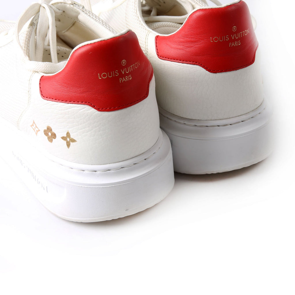 Louis Vuitton Beverly Hills Sneakers Size 41 (Mens 9.5) White/Red