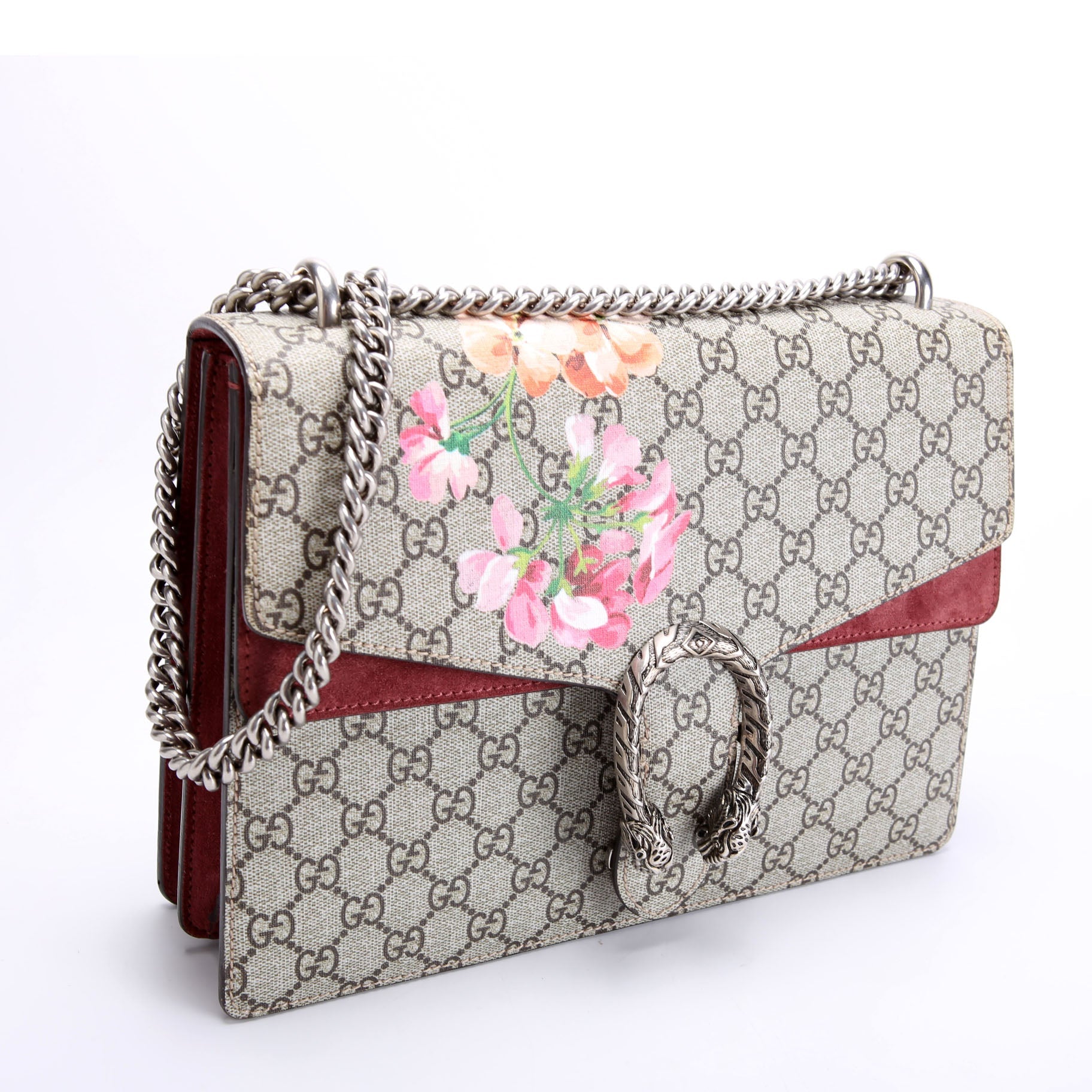 Gucci 400235 Dionysus Blooms Shoulder Medium Mauve