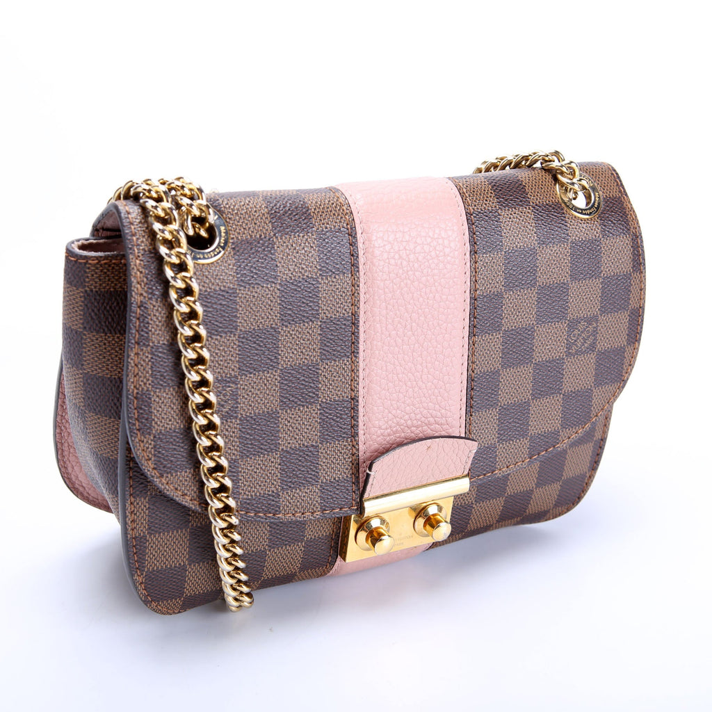 Louis Vuitton Wight Bag Damier Ebene Pink