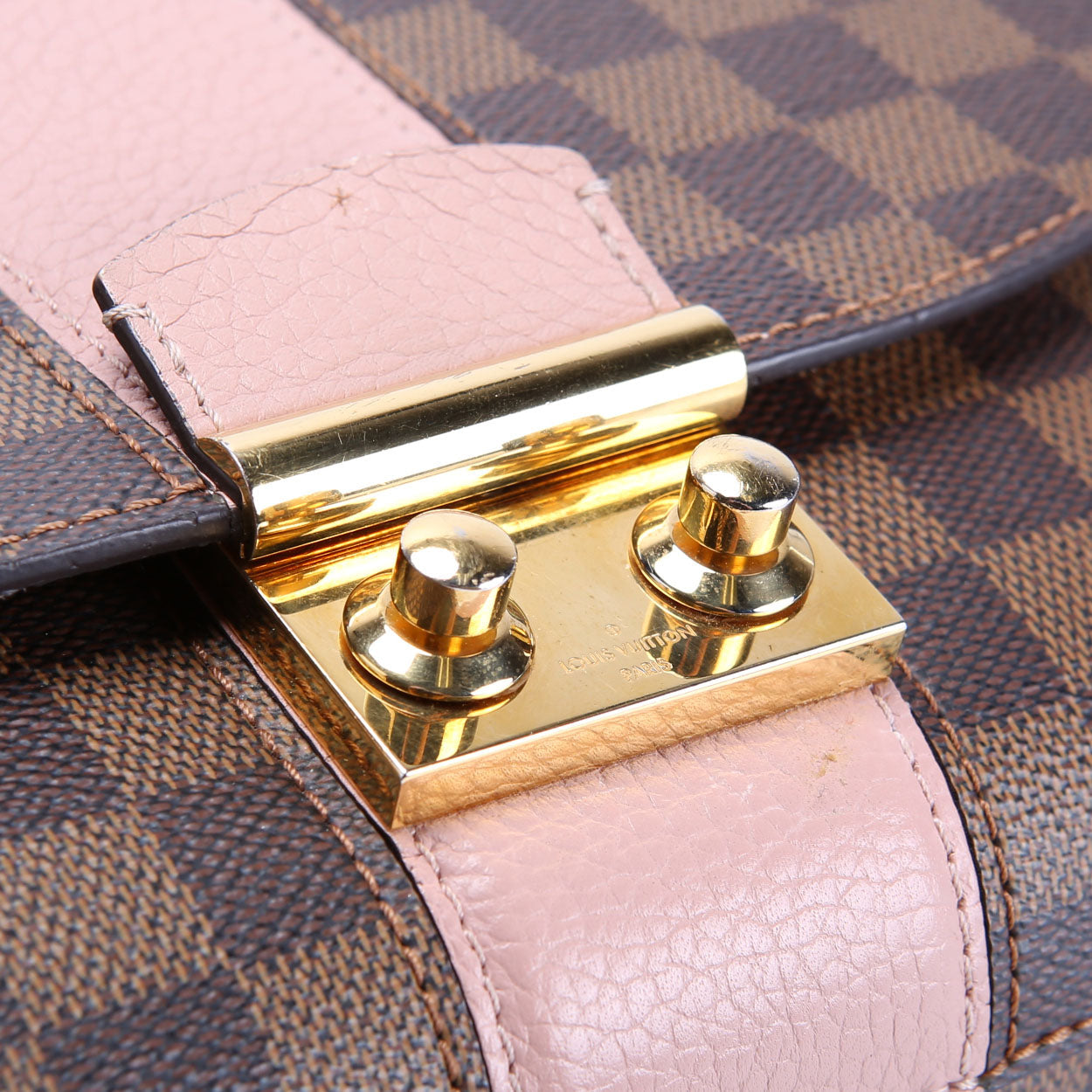 Louis Vuitton Wight Bag Damier Ebene Pink