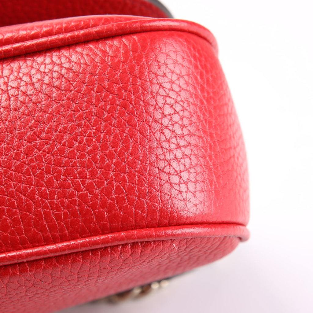 Gucci 536224 Soho Chain Tassel Flap Red
