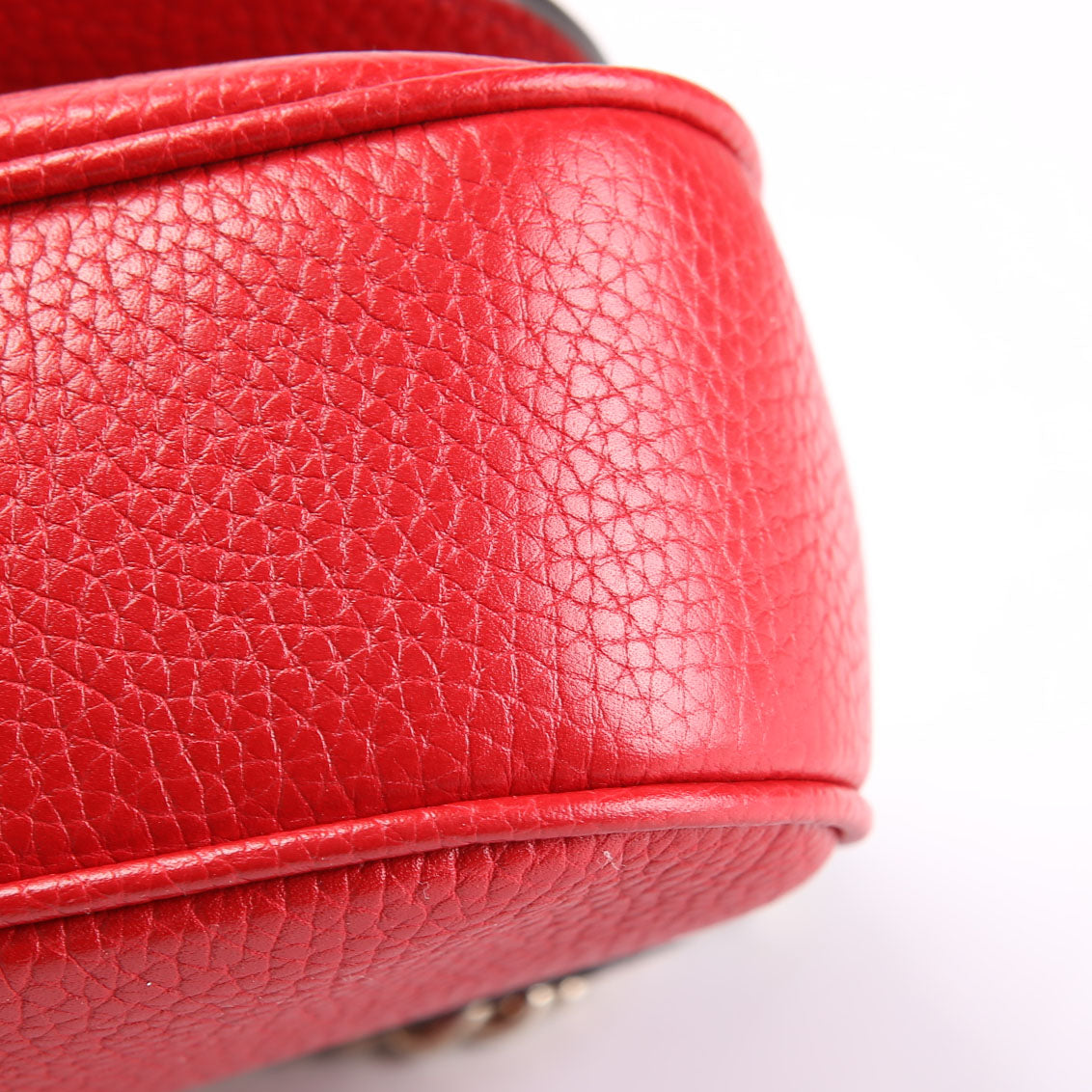 Gucci 536224 Soho Chain Tassel Flap Red