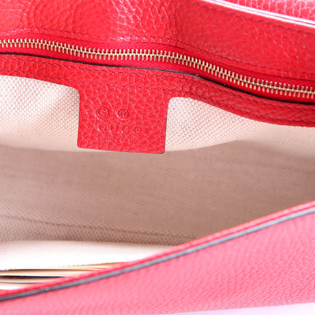 Gucci 536224 Soho Chain Tassel Flap Red