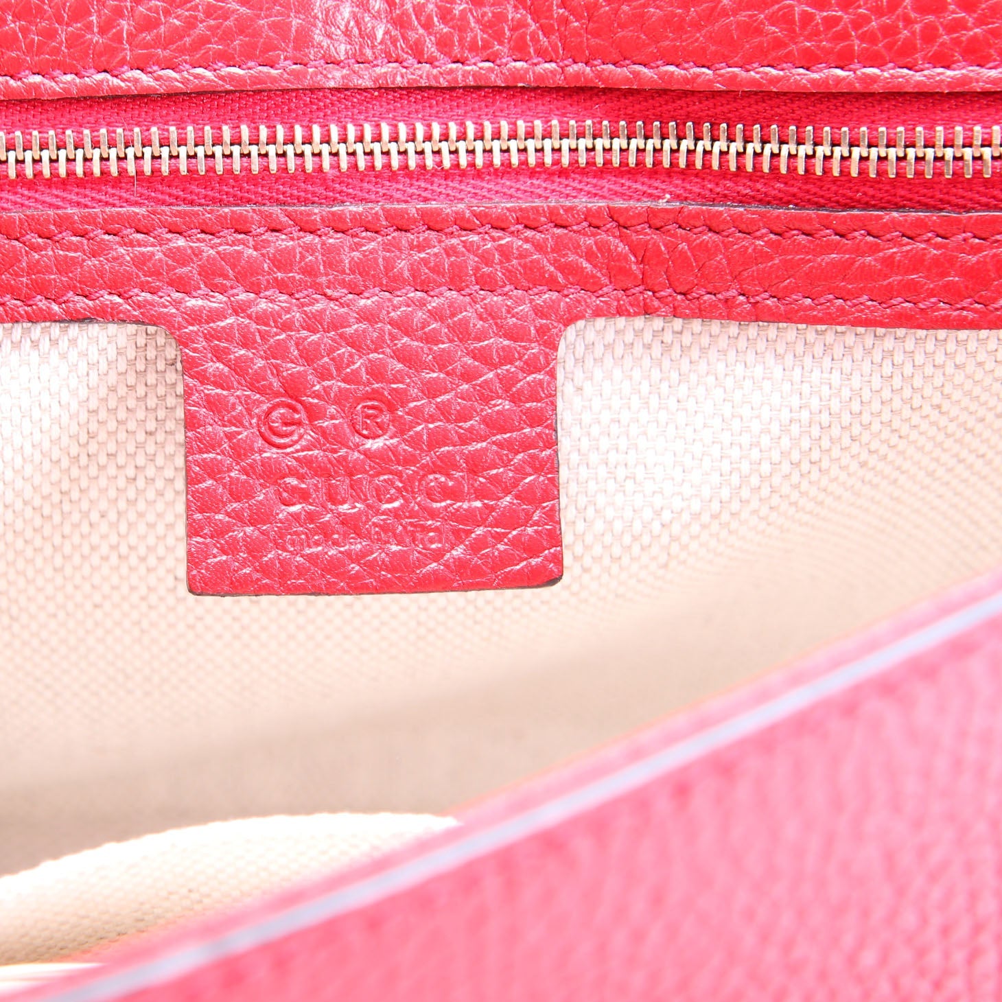 Gucci 536224 Soho Chain Tassel Flap Red