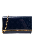 Louis Vuitton Ana Clutch Vernis Navy