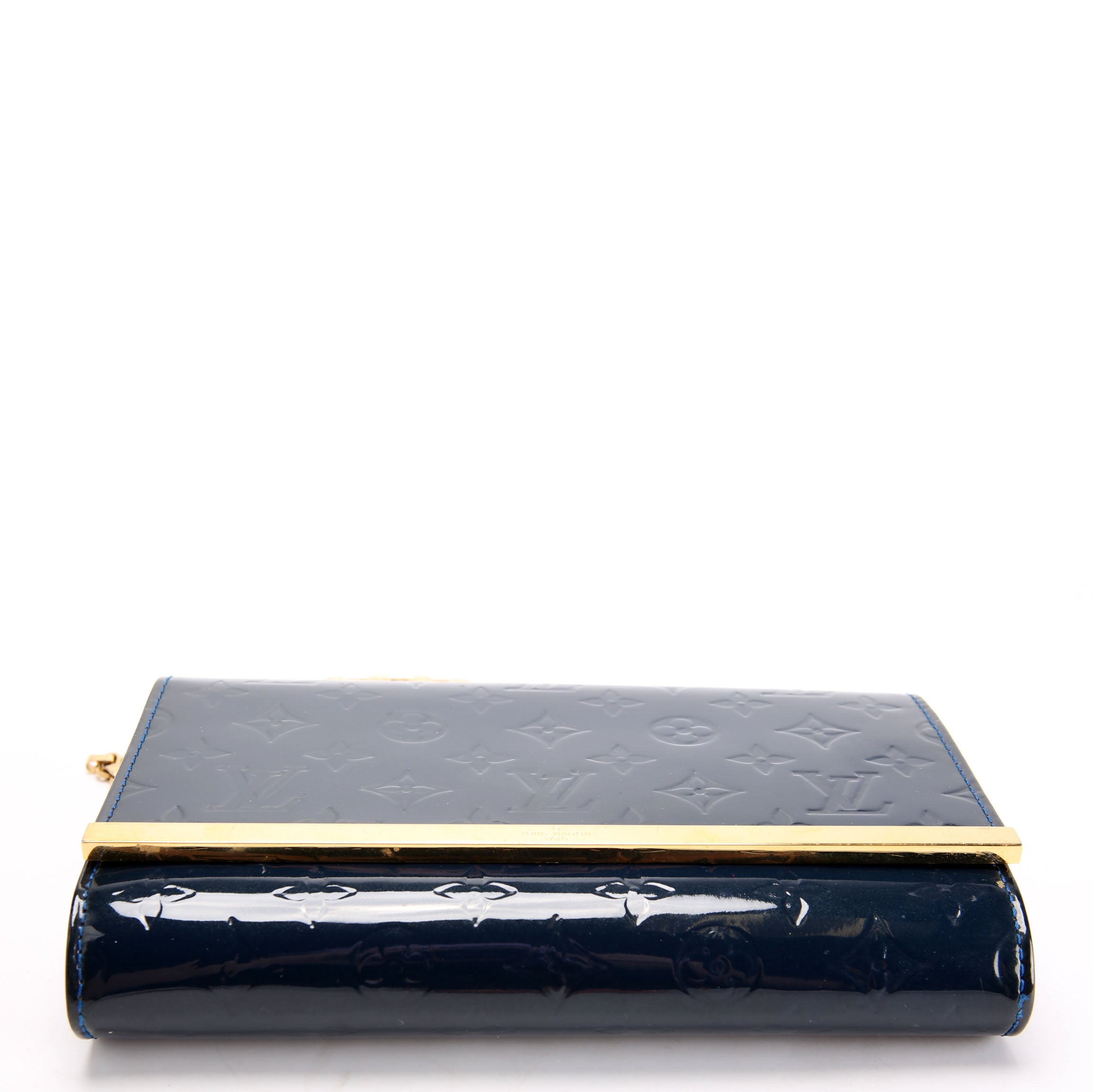 Louis Vuitton Ana Clutch Vernis Navy