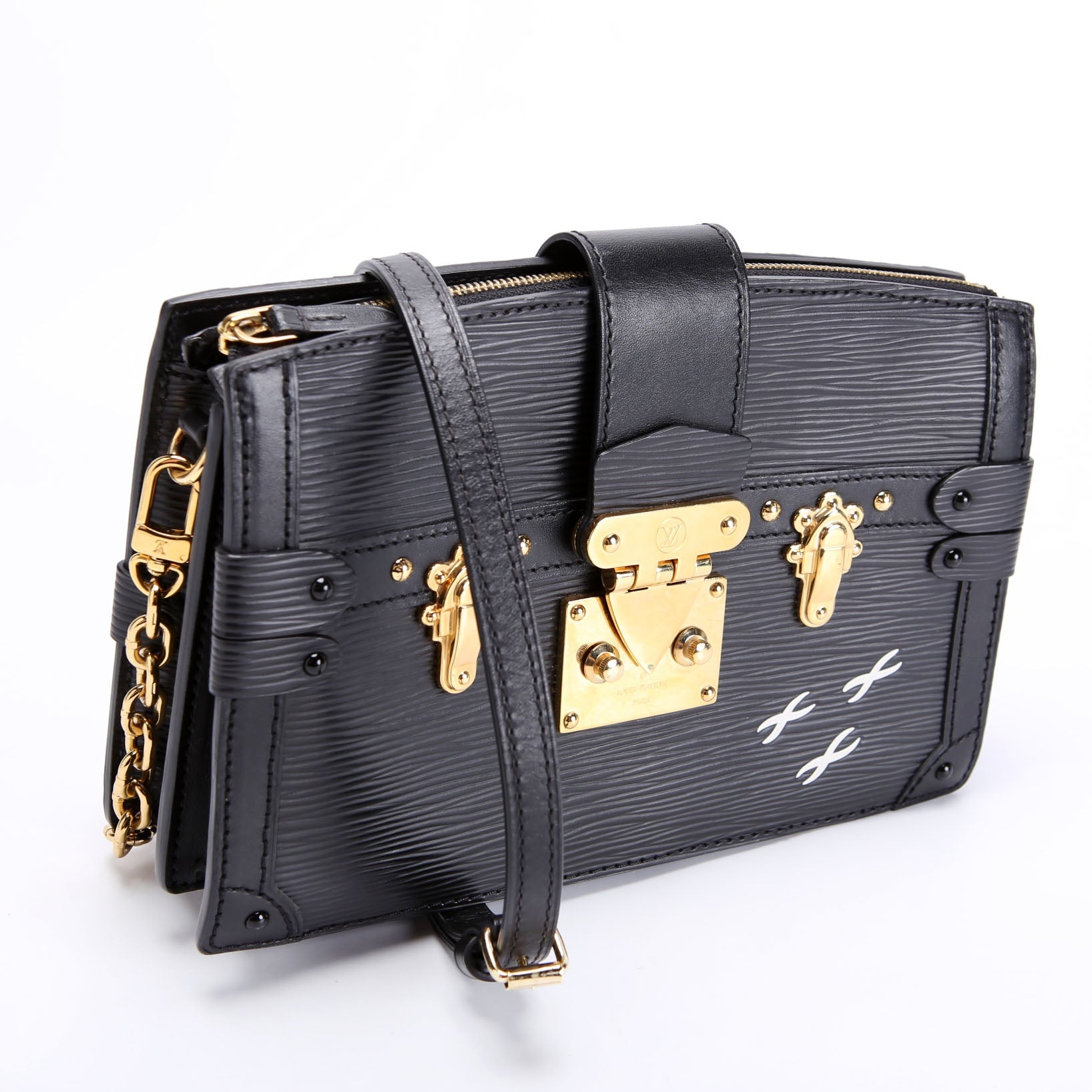 Louis Vuitton Trunk Clutch Epi Black
