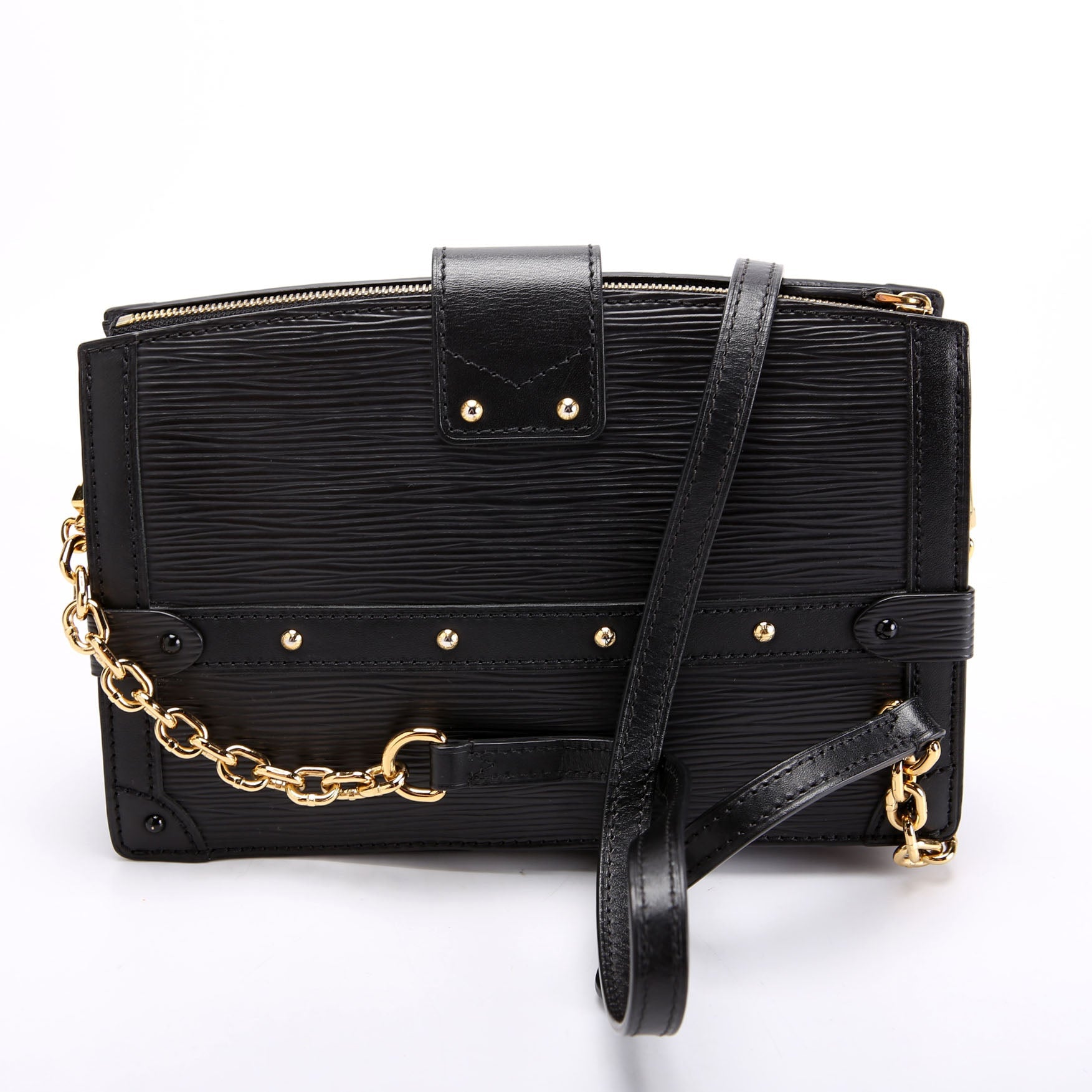 Louis Vuitton Trunk Clutch Epi Black