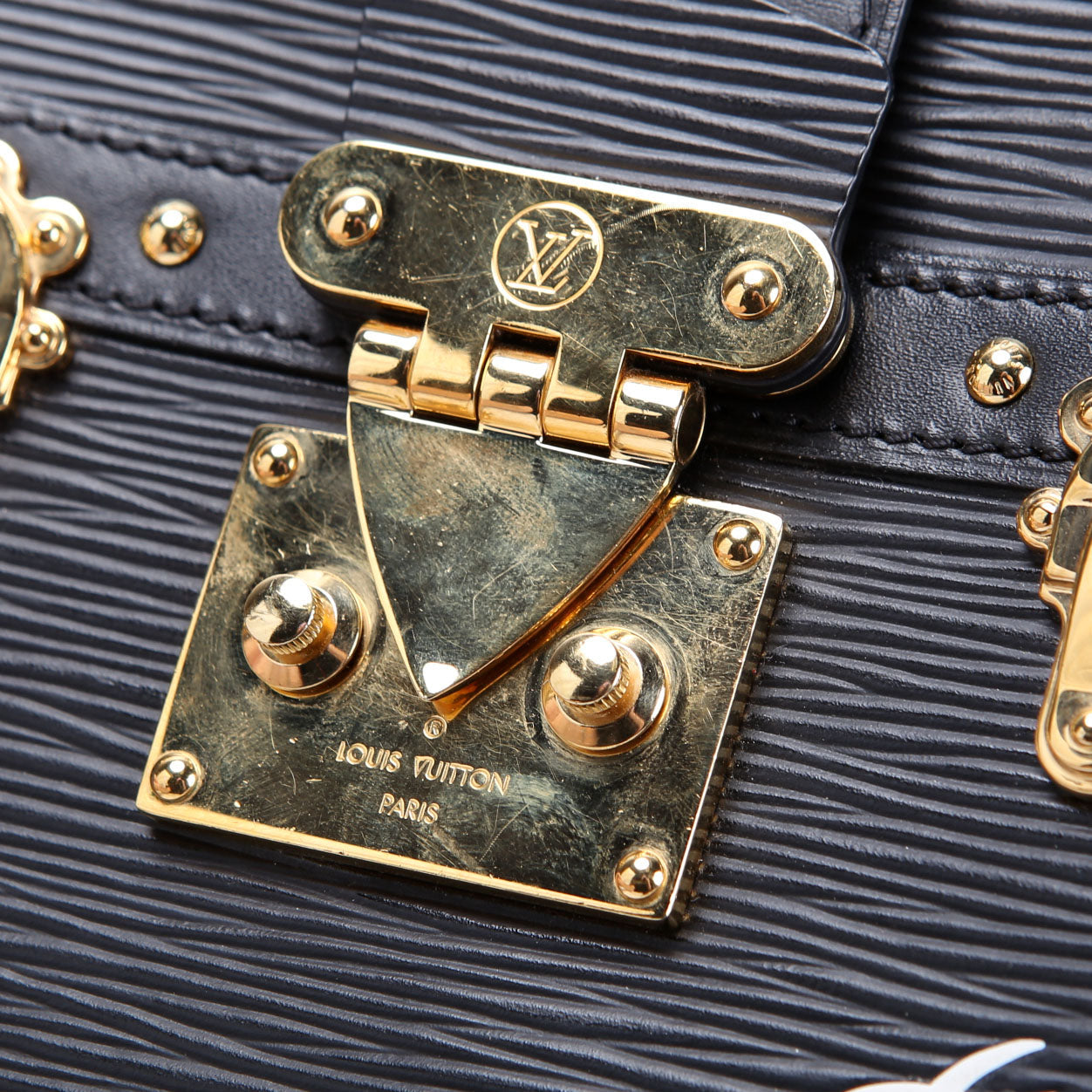 Louis Vuitton Trunk Clutch Epi Black