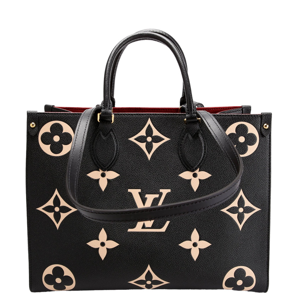Louis Vuitton ONTHEGO MM Bicolor Empreinte Black/Beige