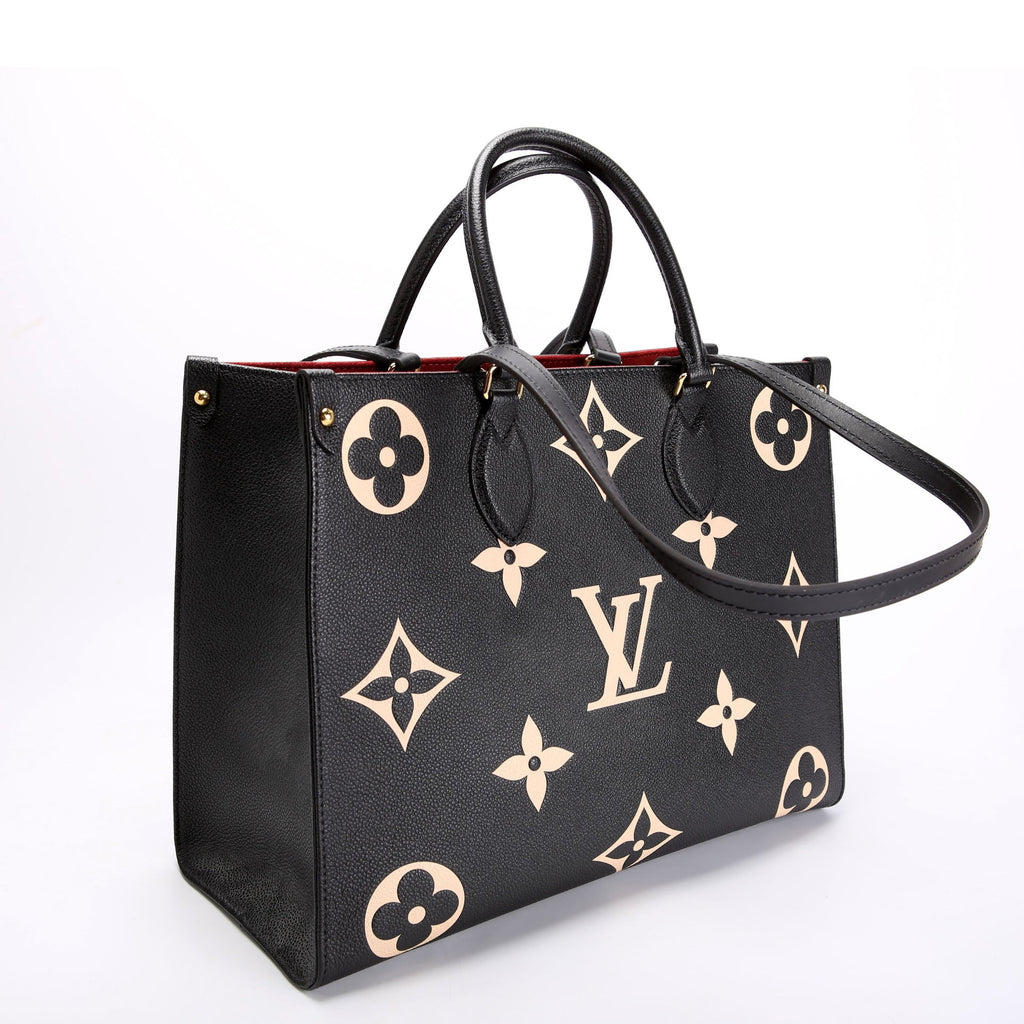 Louis Vuitton ONTHEGO MM Bicolor Empreinte Black/Beige