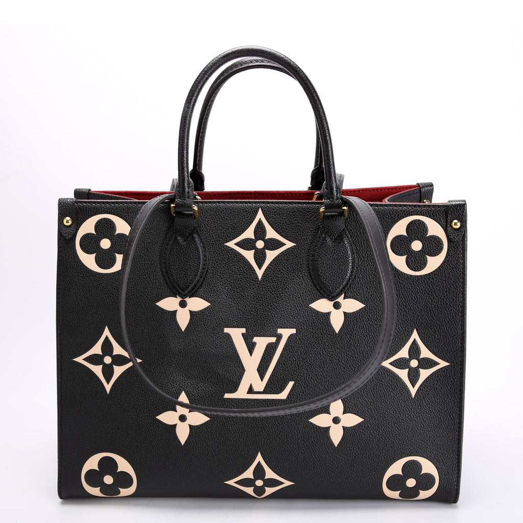 Louis Vuitton ONTHEGO MM Bicolor Empreinte Black/Beige