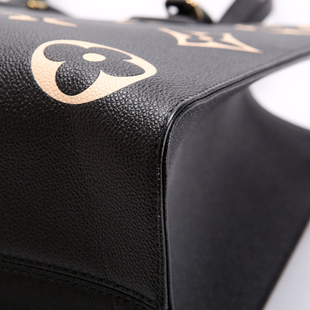 Louis Vuitton ONTHEGO MM Bicolor Empreinte Black/Beige