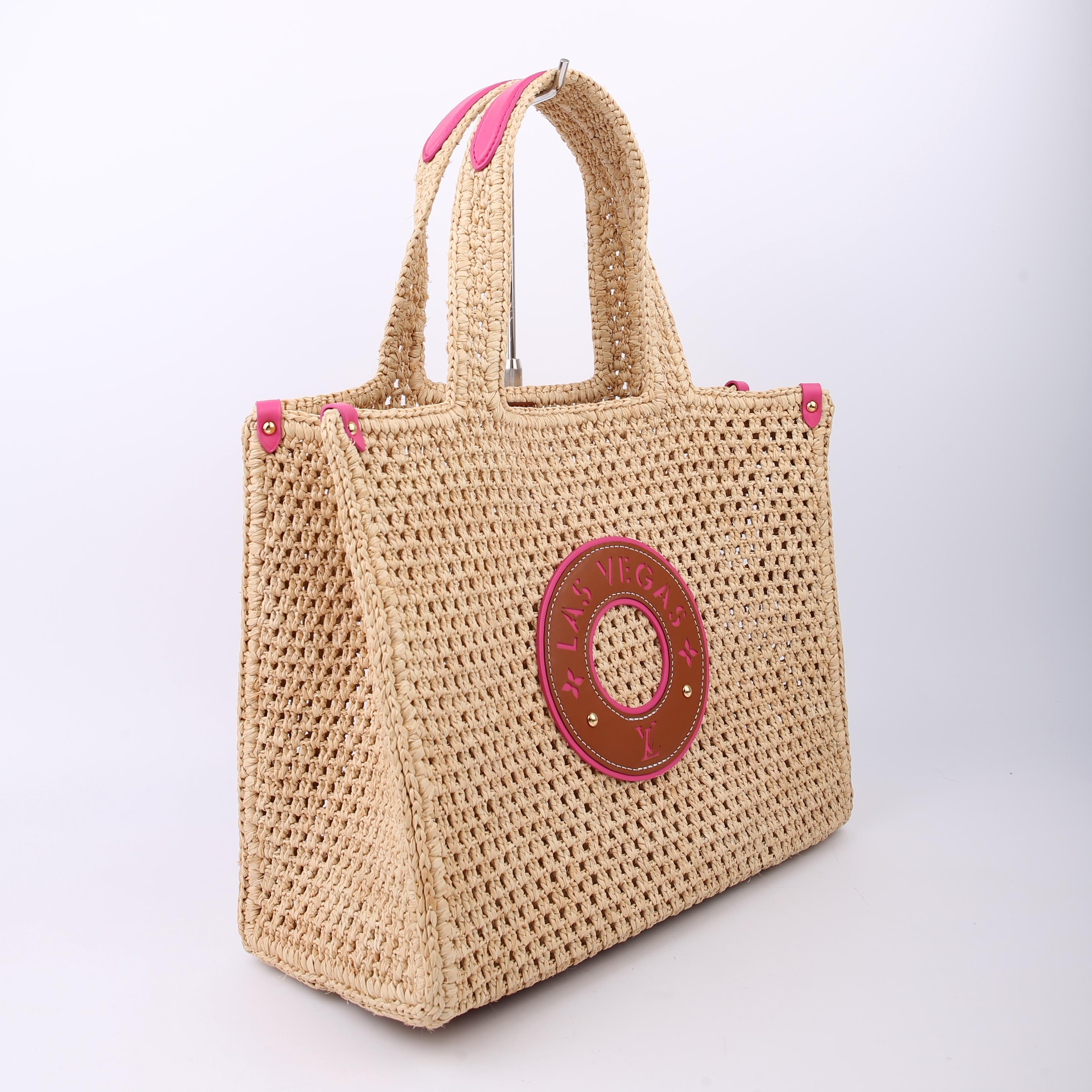 Louis Vuitton ONTHEGO MM By the Pool Raffia